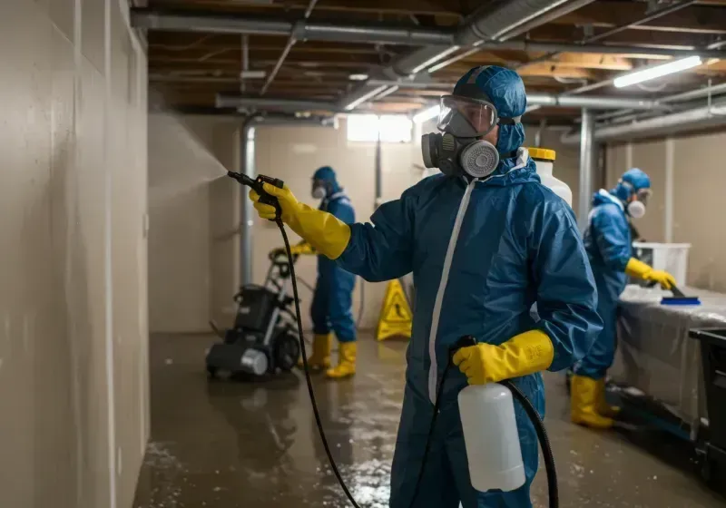 Basement Sanitization and Antimicrobial Treatment process in Santo Domingo Pueblo, NM