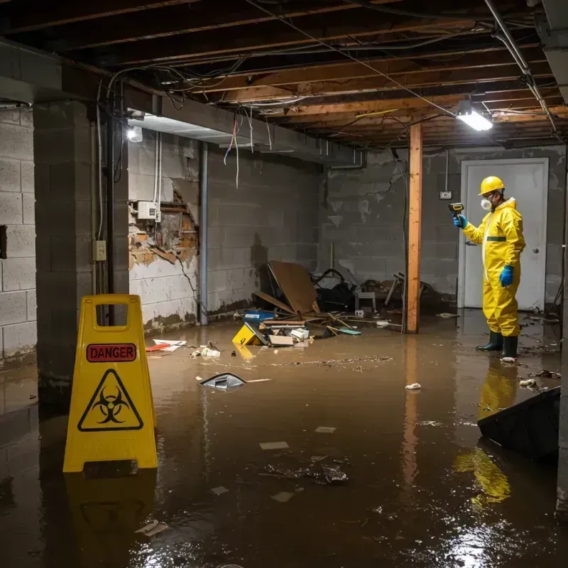 Flooded Basement Electrical Hazard in Santo Domingo Pueblo, NM Property